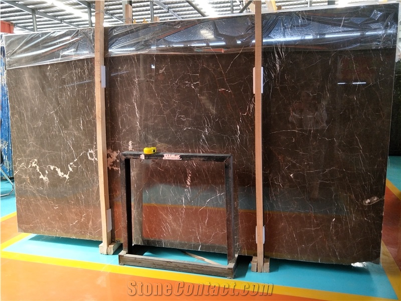 Chinese Natural Stone Brown Golden Jade Marble Polished Wall Cladding