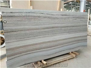 Crystal Blue Marble with Brown Veins/Wood Grain Stone Slabs for Decor
