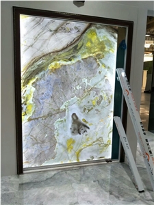 Exclusive Technology Light Green Athens Jade Marble Backlighting Stone