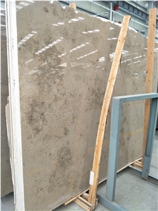Germany Light Grey Marble Slab Wall Surface Polished