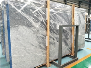 Grey with White Veins Marble Slab for Wall and Floor Covering