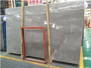 High Quality Snowflake Gray Ash Marble Tiles & Slabs Interior Decor