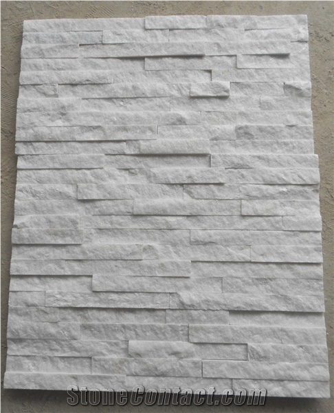 Hot Pure White Quartzite Cultured Stones/Ledge Stones for Wall Decor