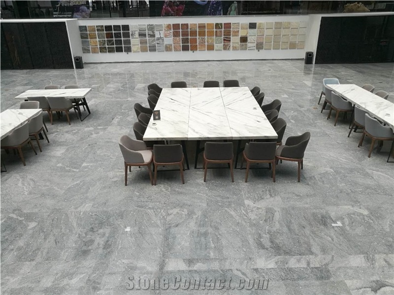 Hot Sell New Cloud Dora Grey Marble Slab for Interior Floor Decoration