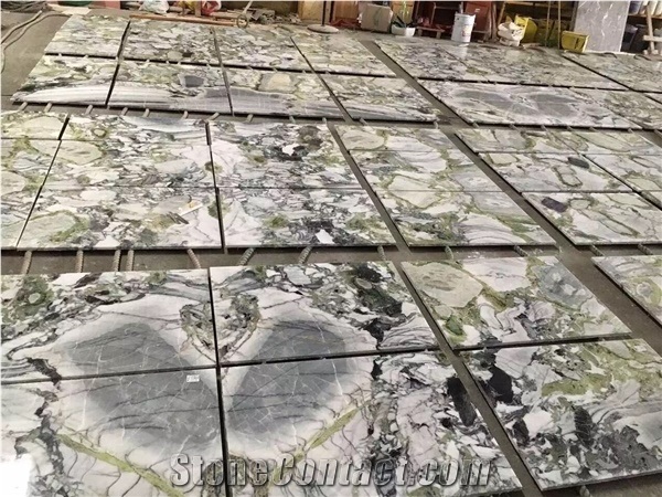 Ice Connect Marble Cold Jade Pattern Wall/Floor Covering Slabs & Tiles