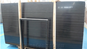 Imperial Black Wooden Grainy Marble Slabs/Hotel Lobby Wall Tiles Decor