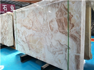 Iran Own Quarry Orange Onyx Slab for Wall and Floor Covering
