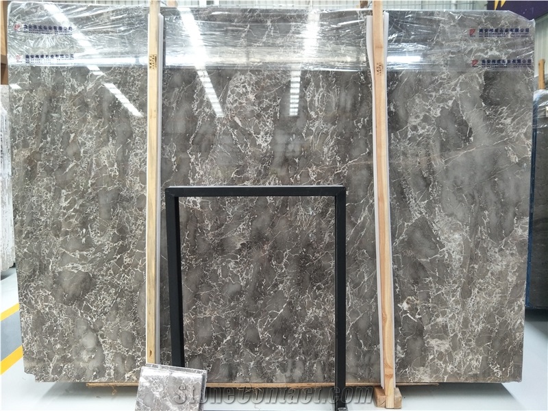Kary Dark Grey Marble Slab for Wall and Floor Tiles
