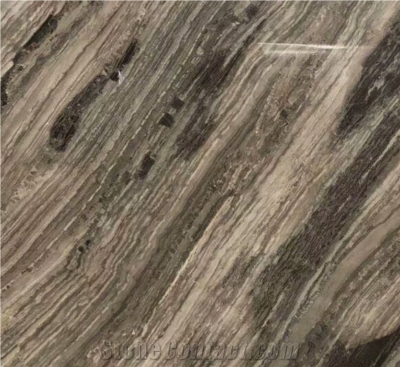 Kylin Wood Brown Marble for Building Wall and Floor Tile