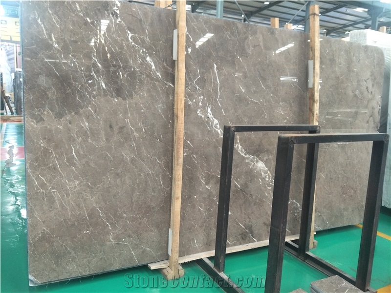 Medium Grey Marble Slab for Wall and Floor Covering
