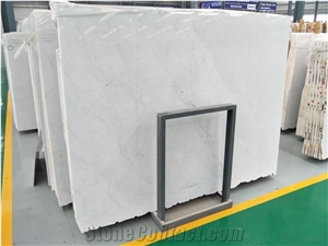 New Pure White Ice White Marble Big Slab Polished Floor Wall Covering