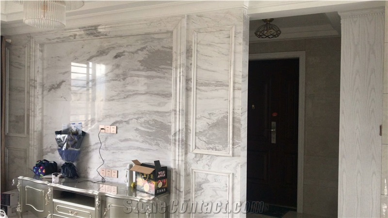 Old Quarry Volakas Marble Slab for Bath Tube and Vanity Topes