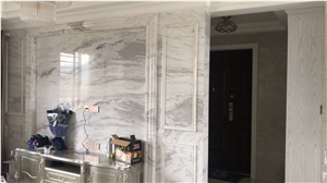 Old Quarry Volakas Marble Slab for Bath Tube and Vanity Topes