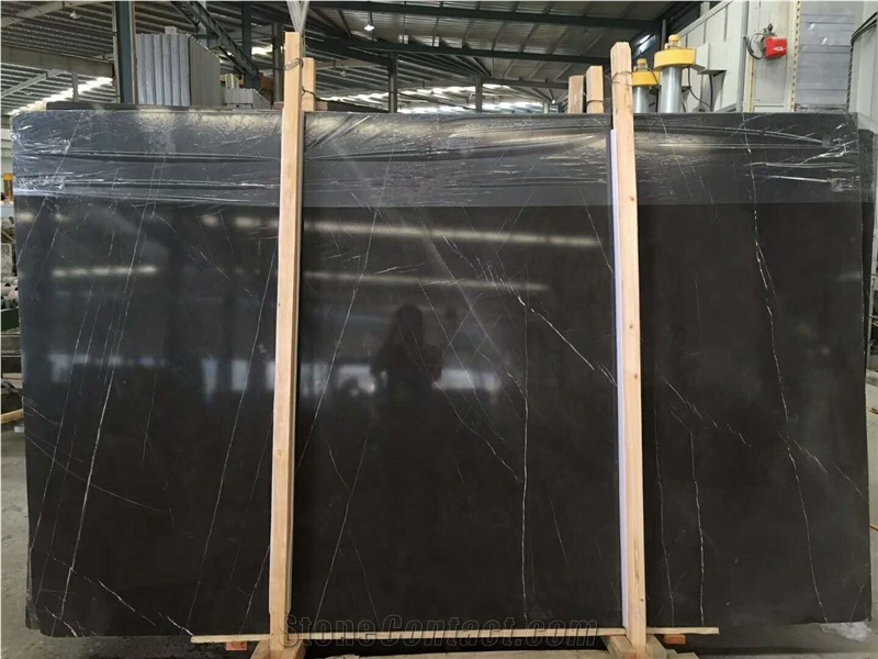 Persian Nero Marquina Dark Grey Marble for Table Tops