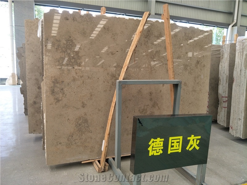 Polished Brown Flower Germany Marble Slab for Hotel Project Decoration