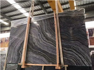 Polished China Black Antique Marble for Wall and Floor Covering