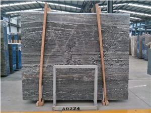 Silver Grey Marble Slab/Polished and Honed Processing/Natural Stone
