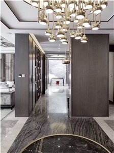 Standard Exporting Brown Wooden Marble for Wall and Floor Application