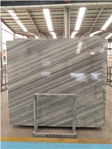 Wholesale Grey Marble with Cross Grain Vein Slabs Wall/Floor Covering