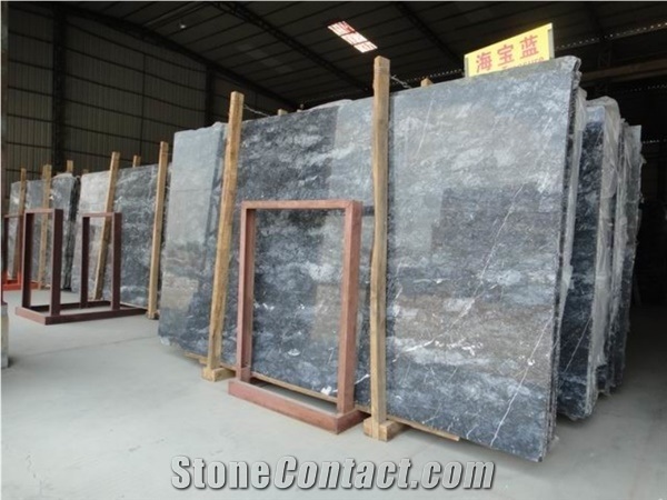 Wholesale Sea Blue Marble Slabs &Tile for Interior Wall/Floor Covering