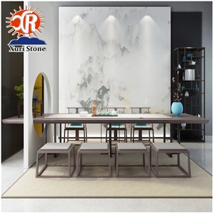 Cheapest Chinese Landscape Painting White Marble
