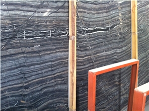 China Black Forest Marble ,Black Wooden Marble Slabs and Tile S