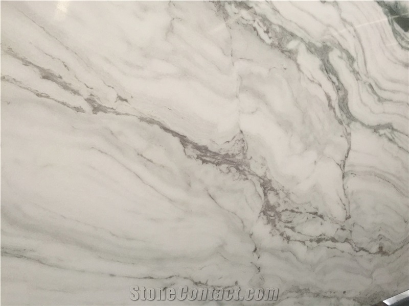 China Panda White Marble 1.8cm Big Slabs for Wall & Floor