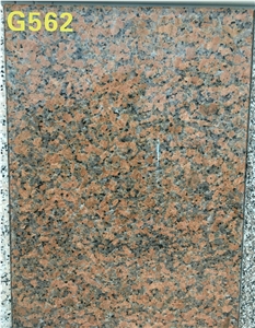 Chinese Red Granite, G562 Maple Red Polished Cut-To-Size Tiles