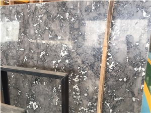 Cloudy Grey Marble with Big Flower China Grey Marble Tiles&Slabs