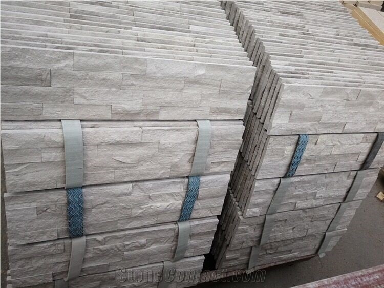 Marble Culture Stone Ledge Stone White Wall Stone Panels Feature Wall