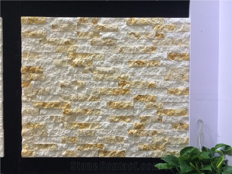 Marble Cultured Stone Ledge Stone Wall Panel Feather Wall