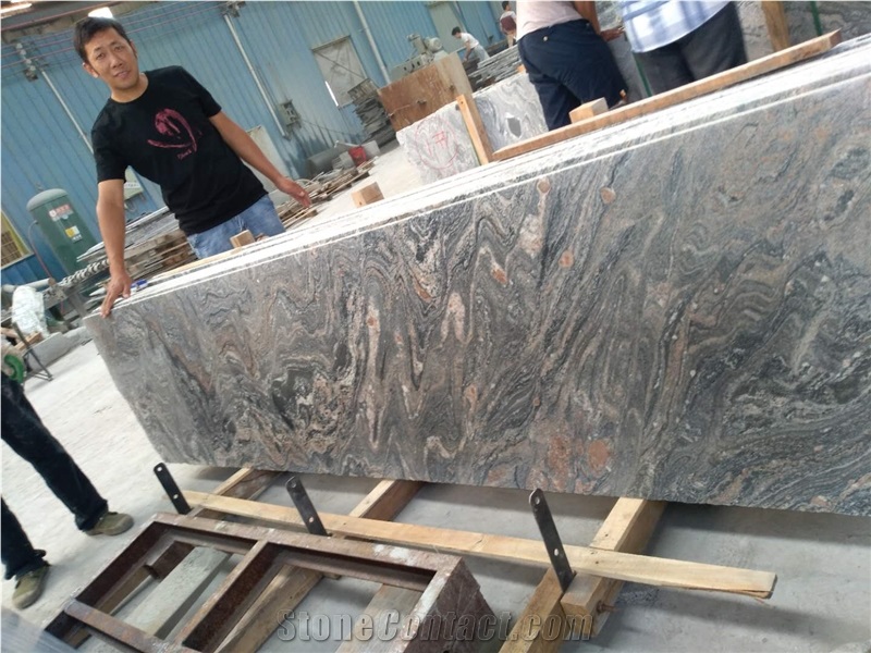New China Juparana Pink Granite, 2cm/3cm Middle Slabs