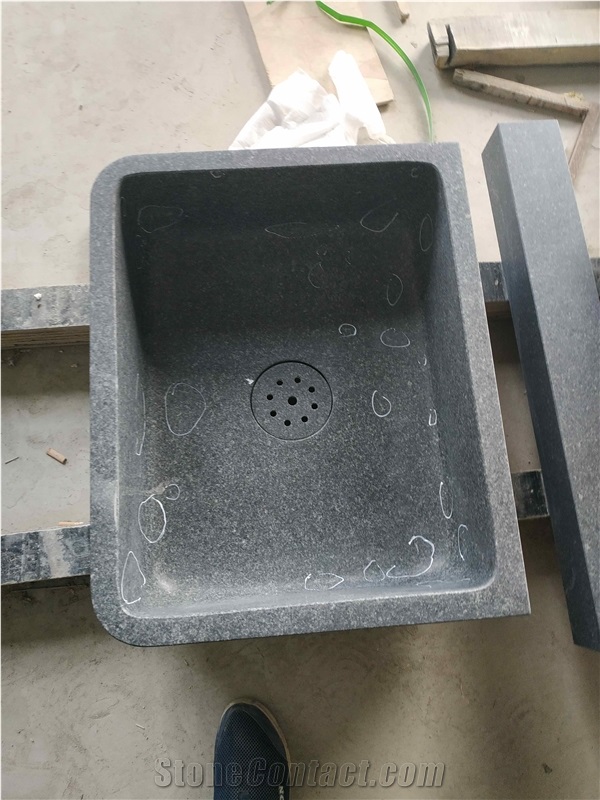 G332 Black Granite Washing Top Basin Sink for Kitchen and Bathrooms