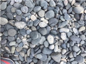 Natural Stone Black Unpolished Water Washed Pebbles