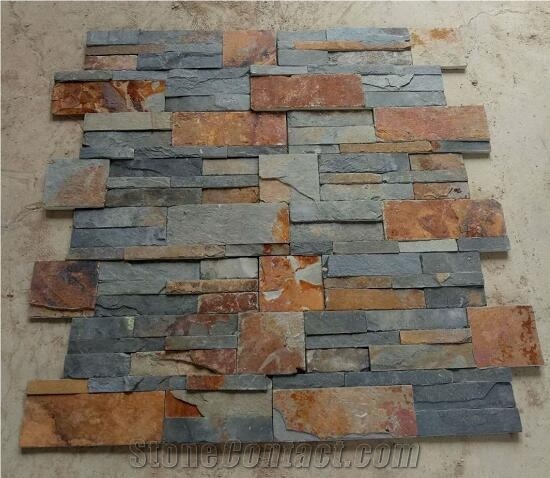 Natural Stone Rusty Slate Ledge Tiles Home Decoration Wall Tiles