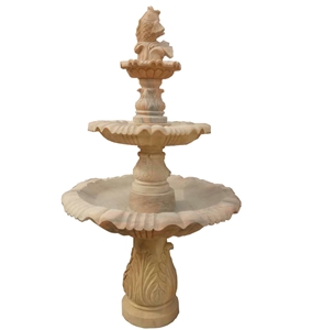 Outdoor Natural Stone Marble Medium Size Decoration Water Fountain