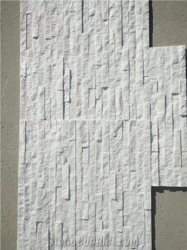 White Quartzite Veneer Wall Tile Culture Stone Ledge Stone Wall Panel