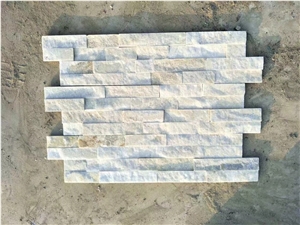 White Quartzite Veneer Wall Tile Culture Stone Ledge Stone Wall Panel