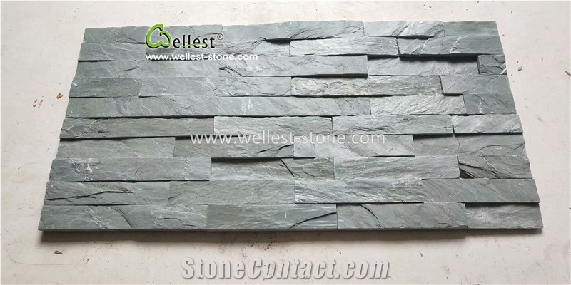 Cheap Green Slate Ledgestone/Fieldstone/Culture Stone Veneer Tile