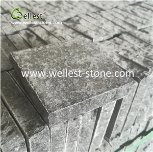 Granite Flamed Finish Cooblestone Paving Cube Stone for Driveway