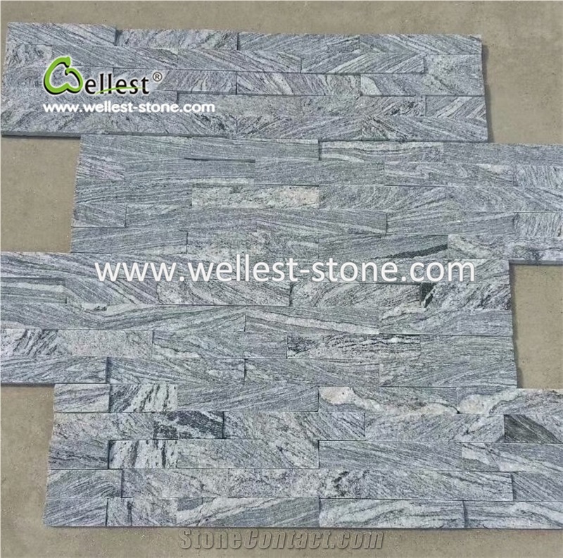Grey Granite Culture Stone for Wall Cladding Ledgestone Stacked Stone