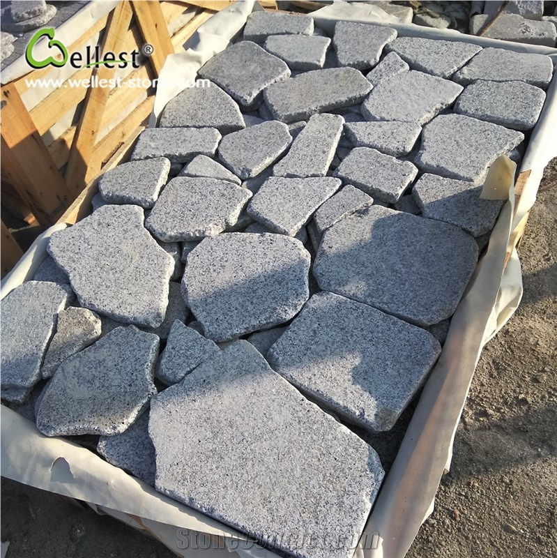 Grey Granite Loose Stone Paving Sets Landscaping Stone for Exterior