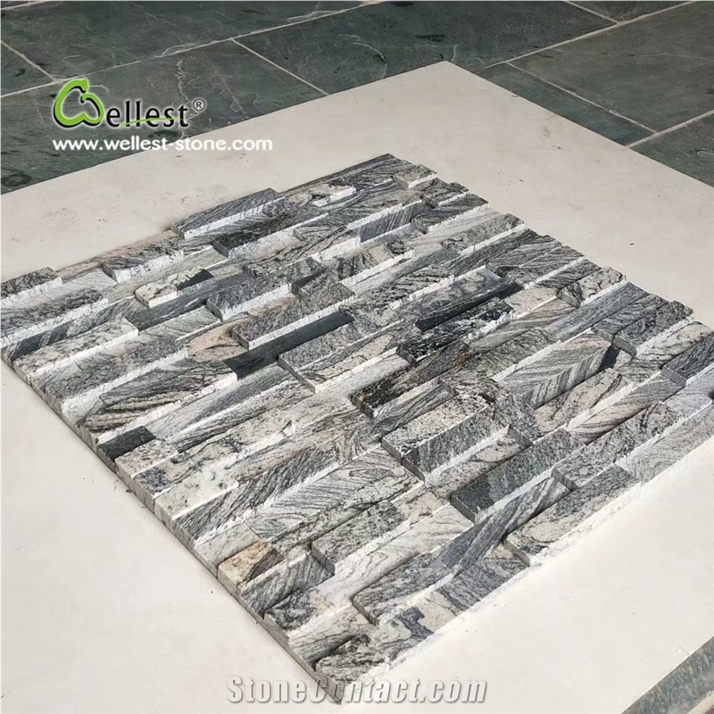 Juparana Grey Granite Cultured Stone Veneer for Exterior Wall Decor