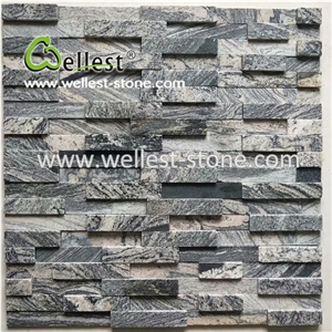 Popular 3d Polish Grey Granite Ledgestone Culture Stone for Walling
