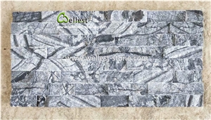 Popular Grey Wood Grain Marble Culture Stone for Feature Wall Cladding