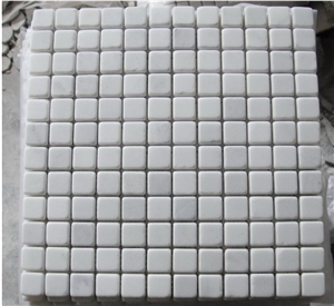 Chinese Oriental White Marble Hexagon Mosaic Tiles for Bathroom Wall