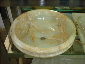 Exclusive Marble Onyx Stone Top Sink Vessel Basin Bowl Bathroom Vanity