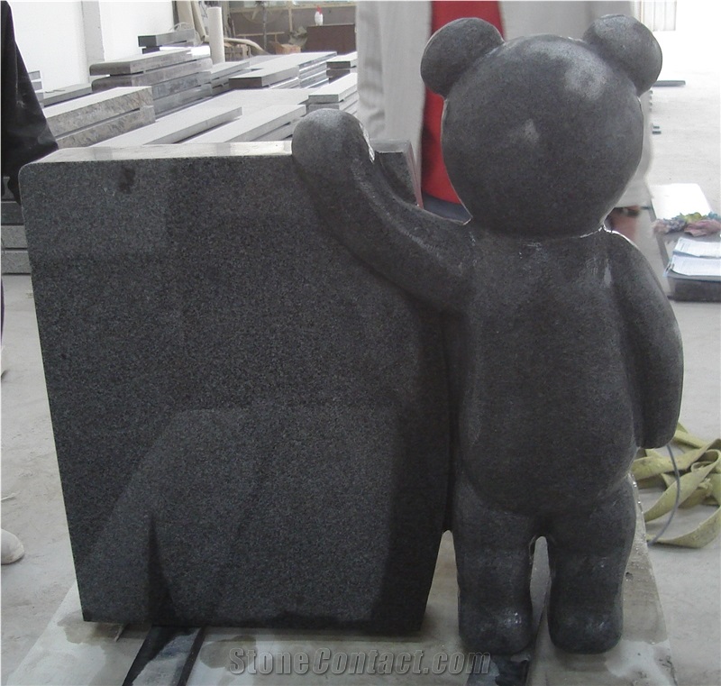 China Factory Granite Monument&Tombstone Funeral Headstones Teddy