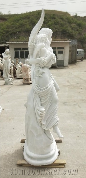 China Hunan White White Marble Sculptures Garden Statues