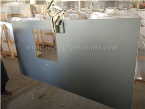 Chinese Grey Customized Quartz Countertop, Winggreen Manufacturer